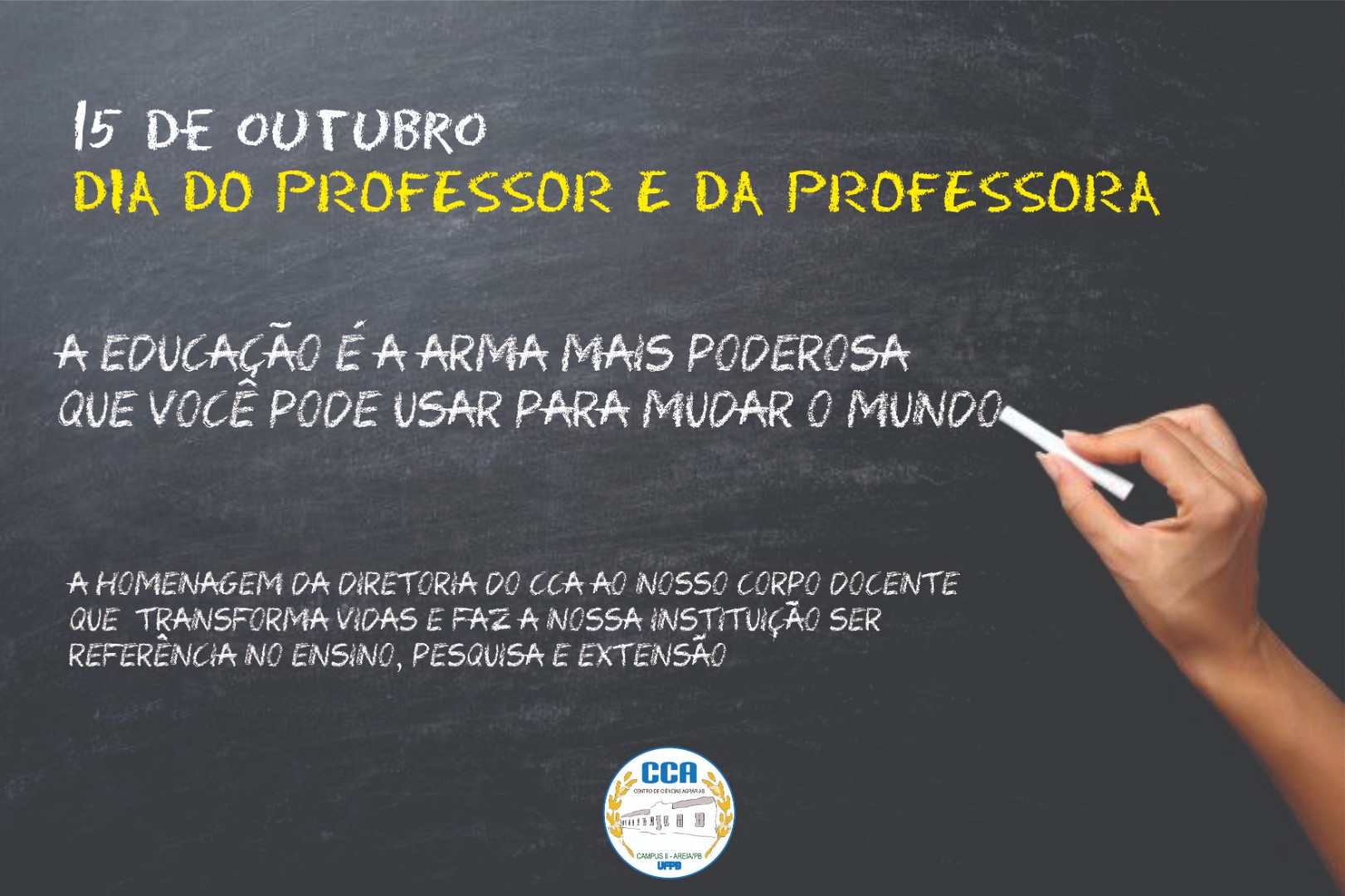 15 De Outubro - Dia Do (a) Professor (a) — UNIVERSIDADE FEDERAL DA ...