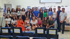 Participantes presenciais do minicurso “Cerimonial e Protocolo Público”, ministrado pela cerimonialista da UFPB Elenice Barbosa