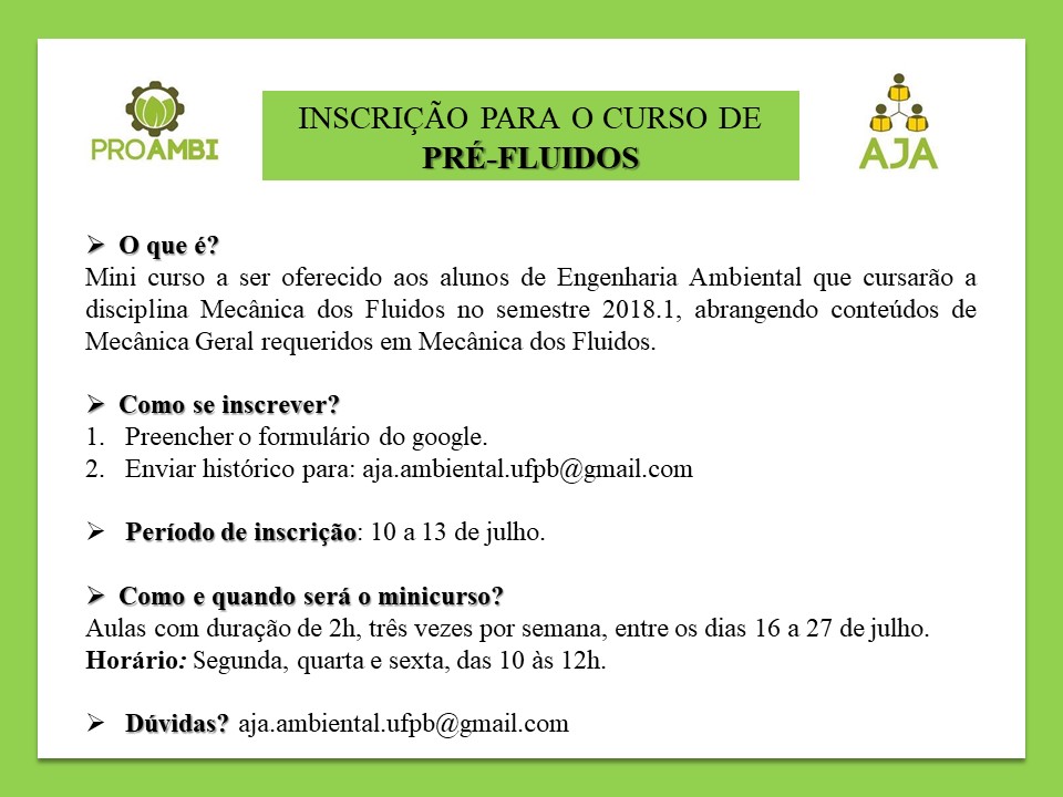 inscrição pre-fluidos