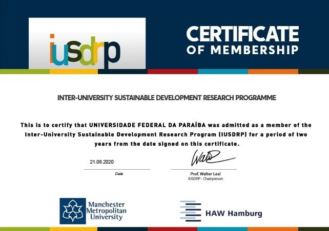 Certificado da IUSDRP