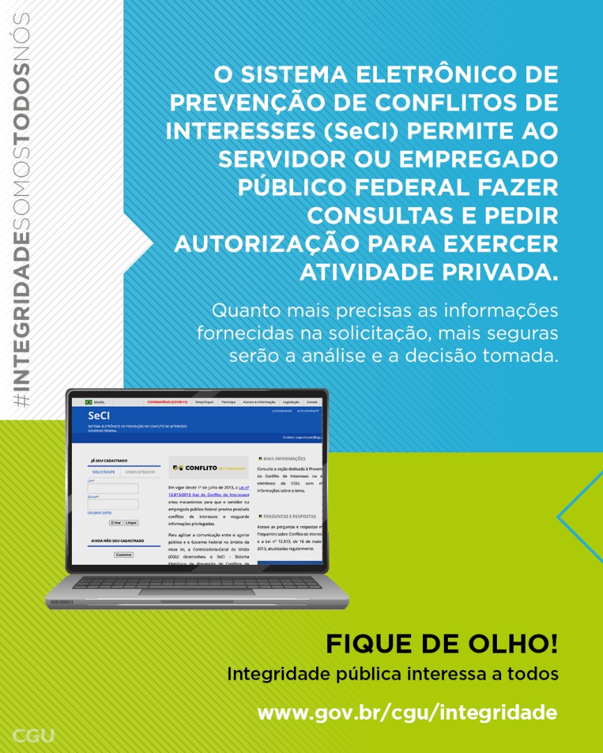 O Sistema Eletrônico de Prevenção de Conflitos de Interesses (SeCI)