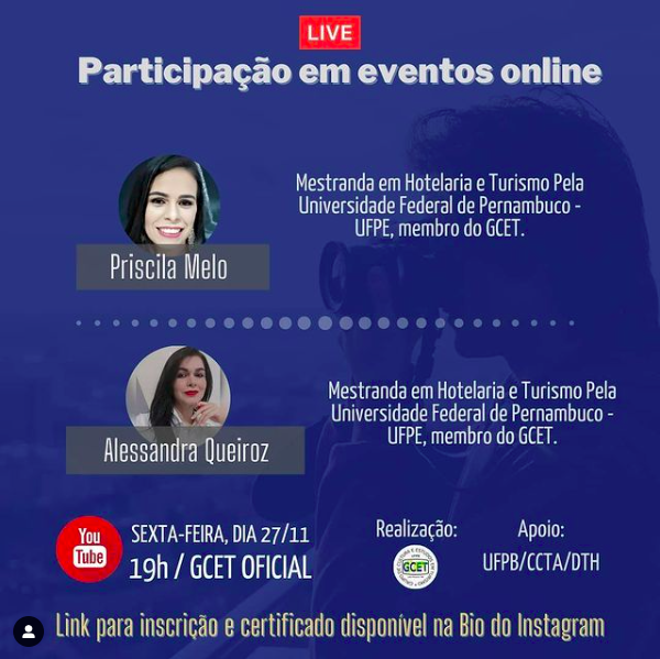 Participação em eventos online