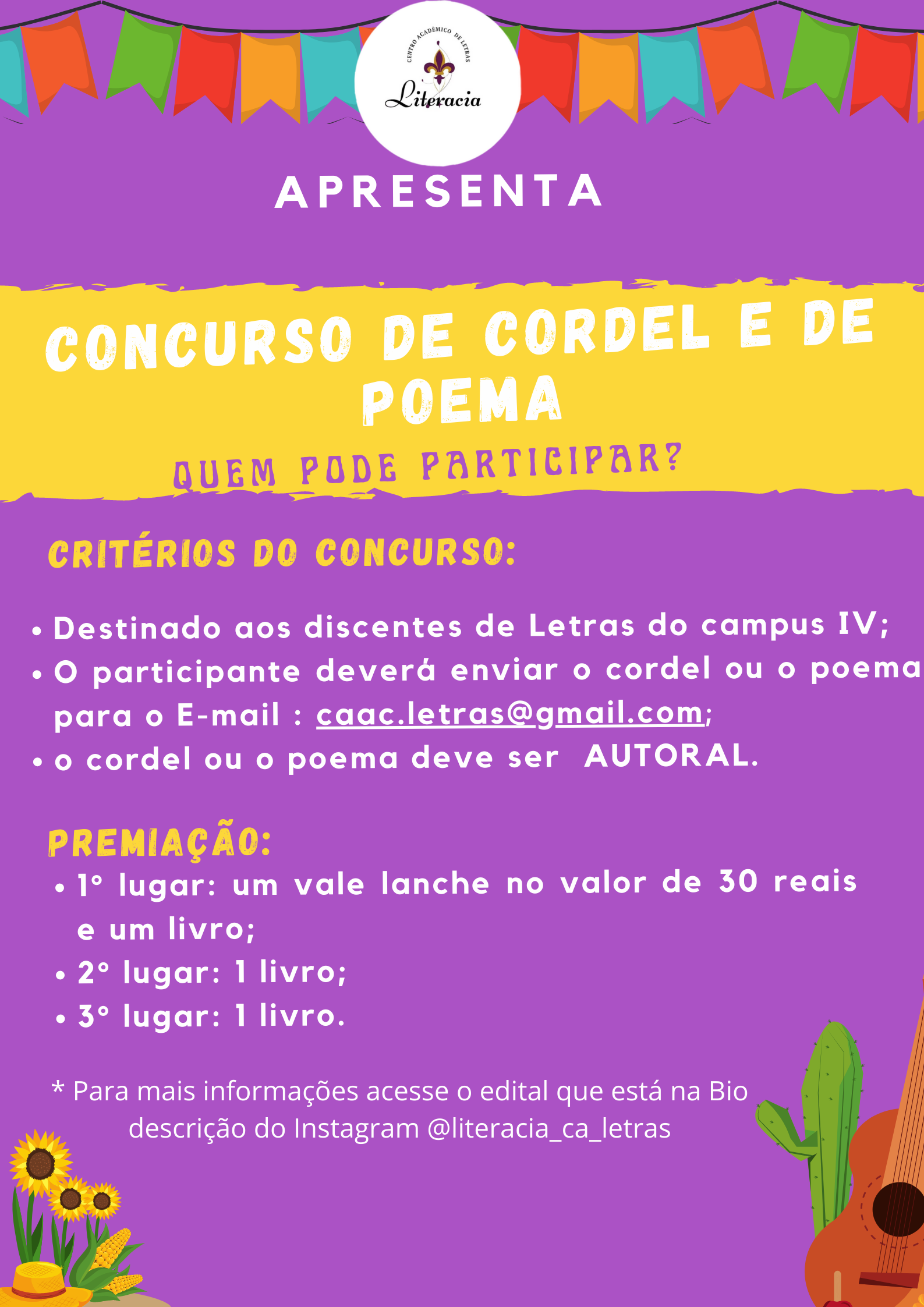 Concurso de Cordel Arraiá 2021