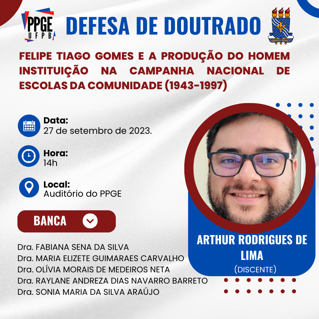 BANCA DE DOUTRADO ARTHUR RODRIGUES