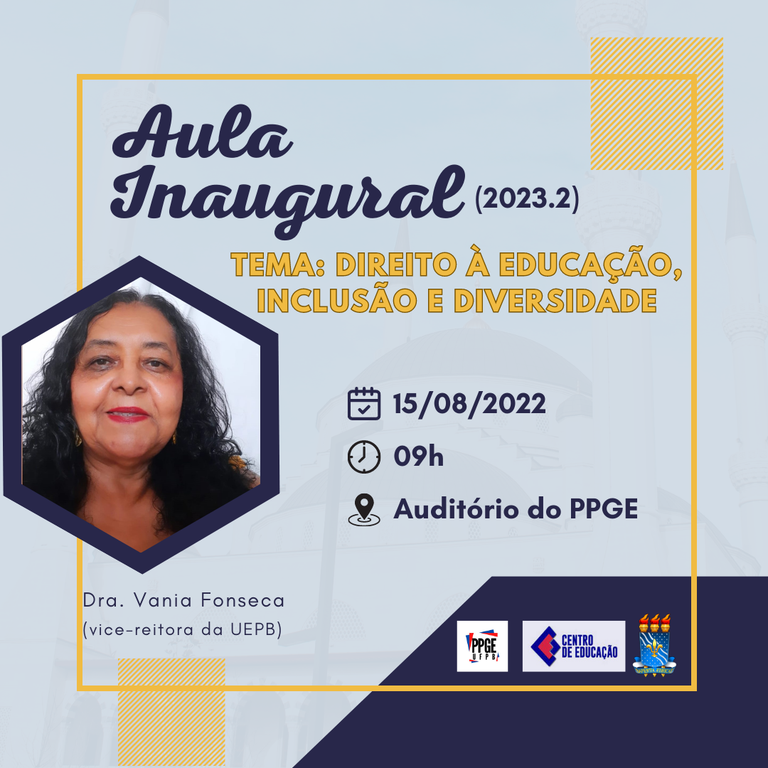 CONVITE PARA AULA INAUGURAL 2023.2