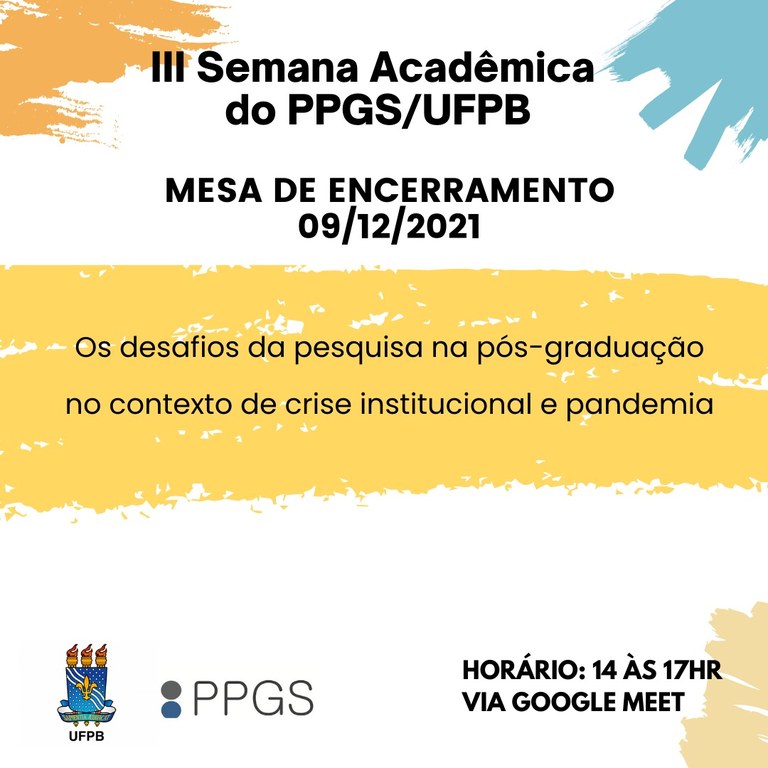 IIIª Semana acadêmica PPGS - Dia 09-12 tarde - Mesa de encerramento.jfif