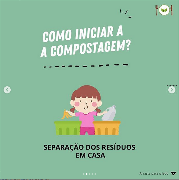 O que é compostagem _ Reprodução Instagram projeto1