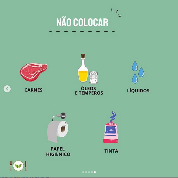 O que é compostagem _ Reprodução Instagram projeto3